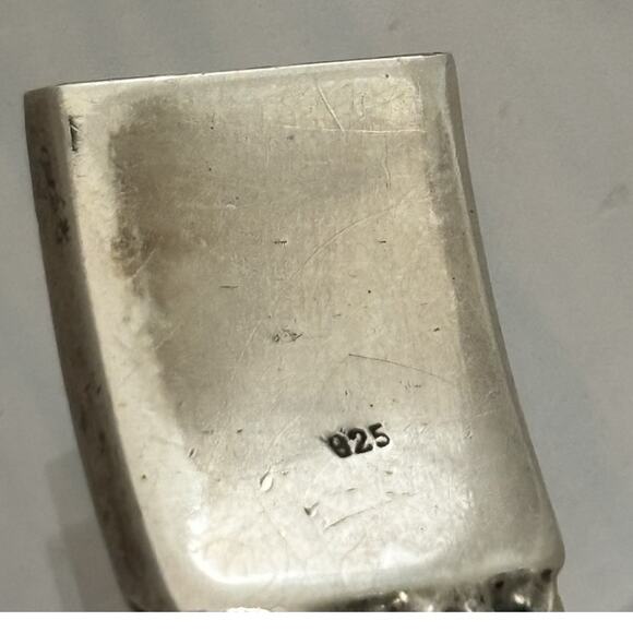 Vintage Sterling Silver Floral Clasp Braided 8” Bracelet 60g - Picture 2 of 7